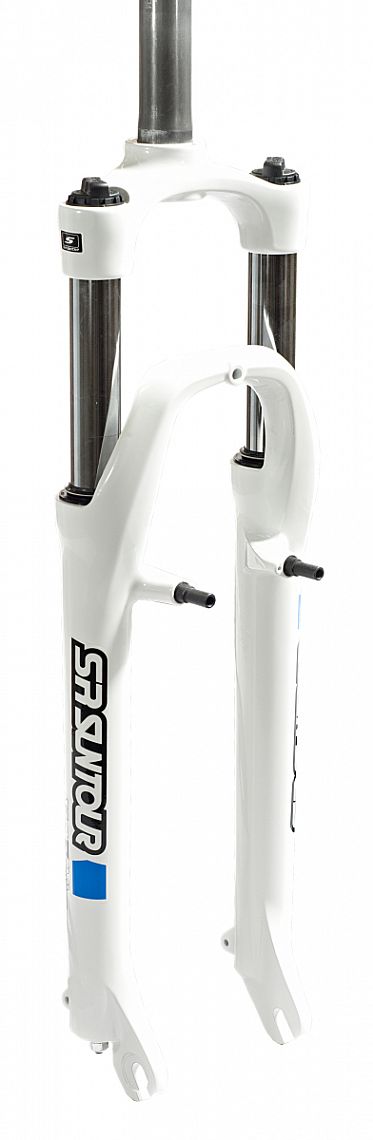 vidlica Suntour XCE28 26" V-brake biela - 2. akosť poškodený lak
