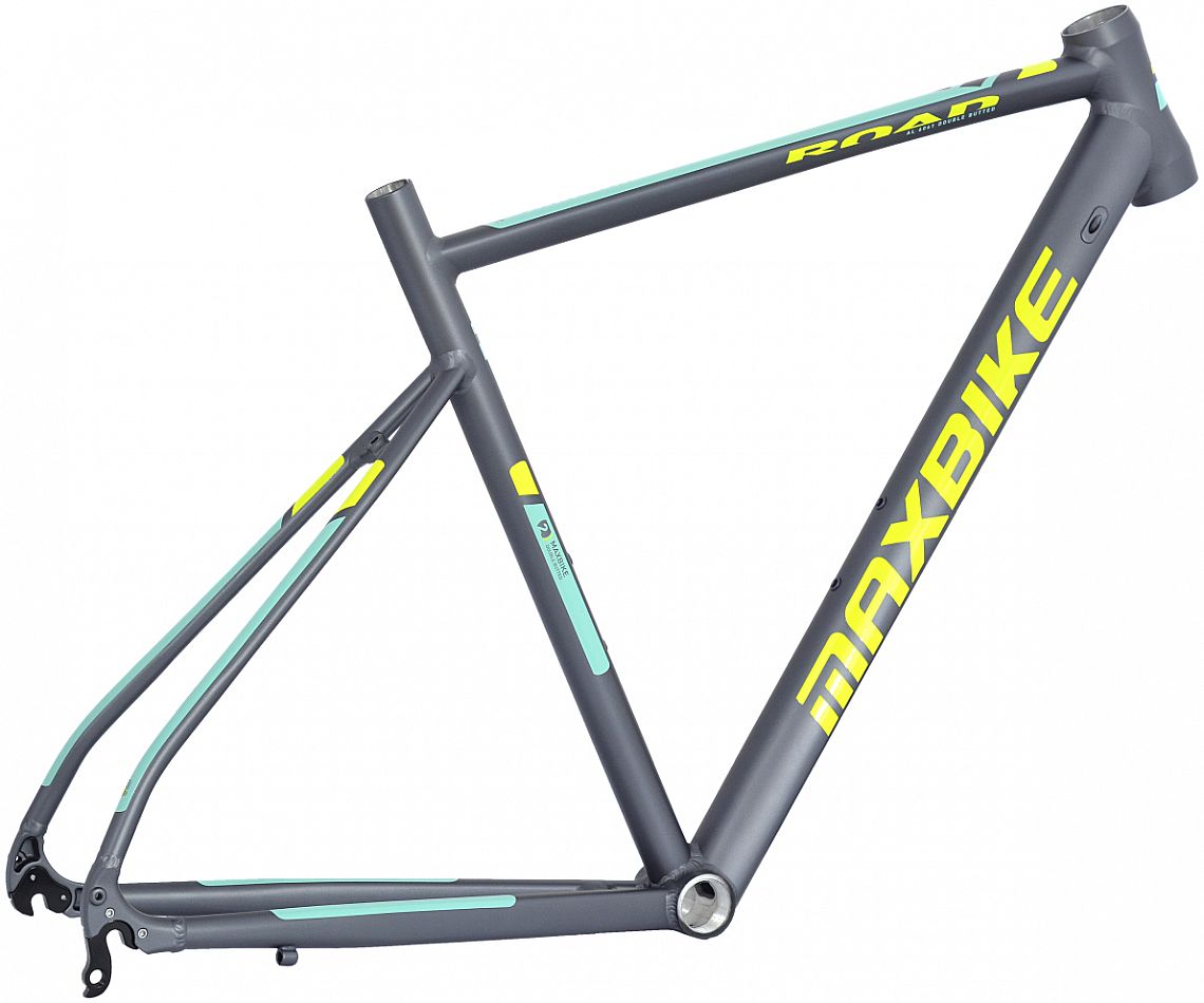 rám Maxbike ROAD 2020 510 matne sivý + tyrkys