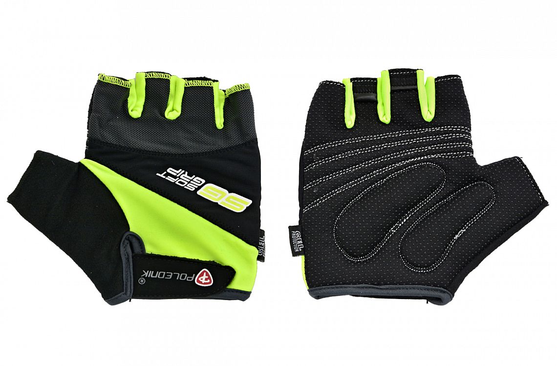 rukavice Soft grip reflexný žltá vel.S