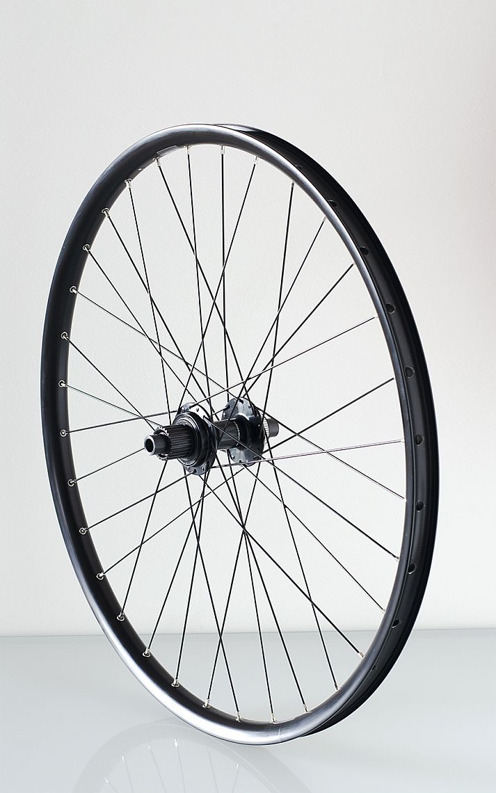 27,5" zadné zapletené koleso RYDE Rival26/náboj Shimano MT410 MS boost čierny CL