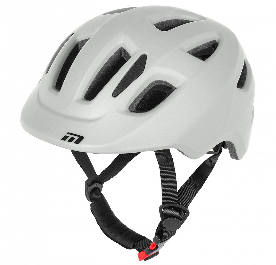 prilba MAXBIKE MELVI, S 52-56 cm, strieborná