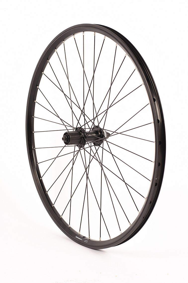 26" zadné zapletené koleso Remerx Dragon 719/náboj Shimano FH-QC300 36dier čierny