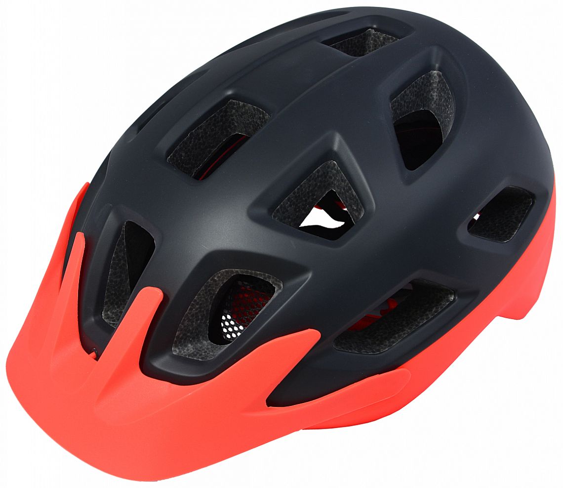 prilba MAXBIKE QUBE L/XL 58-61 cm čierno-oranžová