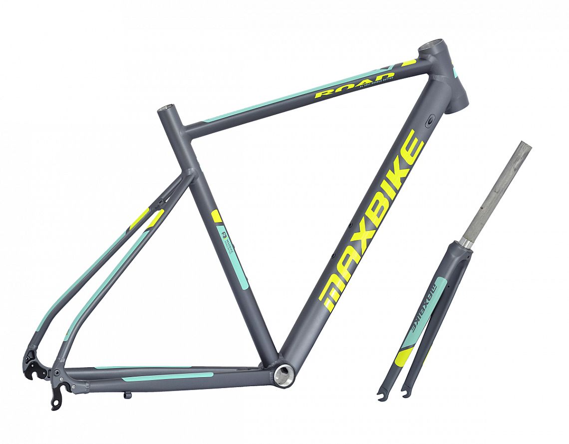 rámový set Maxbike Road 480mm + vidlica Al sivá